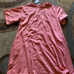 Casual Pink T-Shirt Dress